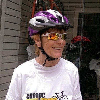 Sparky, an experienced, local, fun and knowledgeable tour guides at Escape Bicycle Tours and Rentals lead Ottawa bike tours 