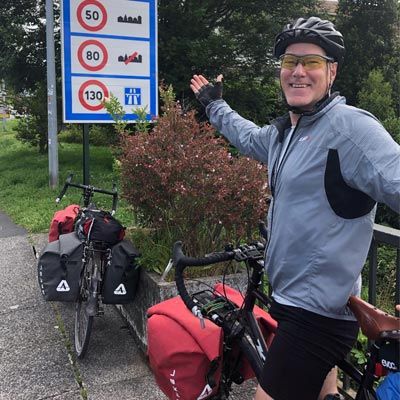 Denis, an experienced, local, fun and knowledgeable tour guides at Escape Bicycle Tours and Rentals lead Ottawa bike tours 