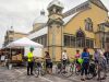 Tour participants visit Lansdowne Farmers’ market, the Glebe during bike and food tour of Ottawa with Escape Tours rentals