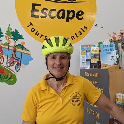 Nora, an experienced, local, fun and knowledgeable tour guides at Escape Bicycle Tours and Rentals lead Ottawa bike tours
