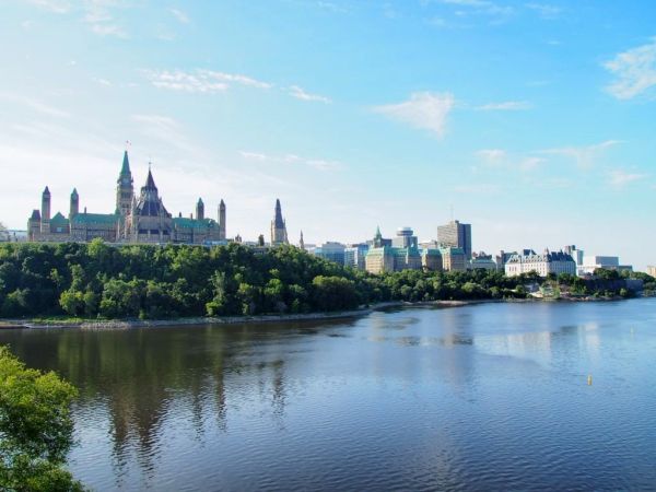 Views of Ottawa and Parliament Hill on bike- Escape Bicycle Tours Rentals- Ottawa