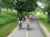 Guest are biking on safe SJAM trail on Ottawa River during Ottawa multi-day cycling tour by Escape tours rentals on Sparks