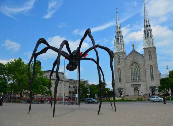 Spider landmark in Ottawa- Escape Bicycle Tours Rentals featured in the news