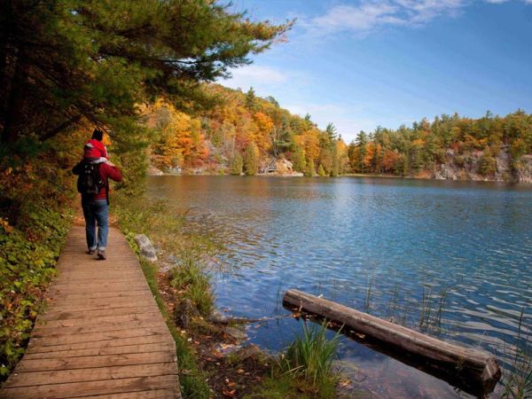 Pink Lake Trail Gatineau Park- free hiking near Ottawa