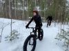 Fat bike in winter in Ottawa