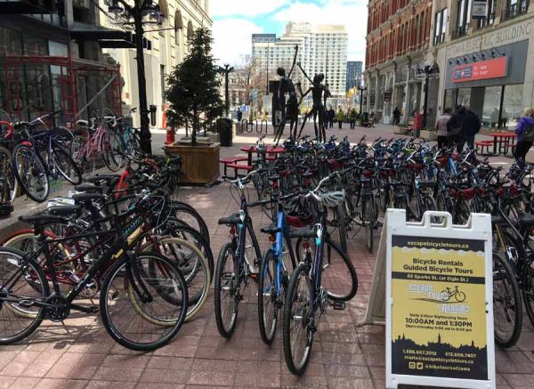 Escape bicycle tours store